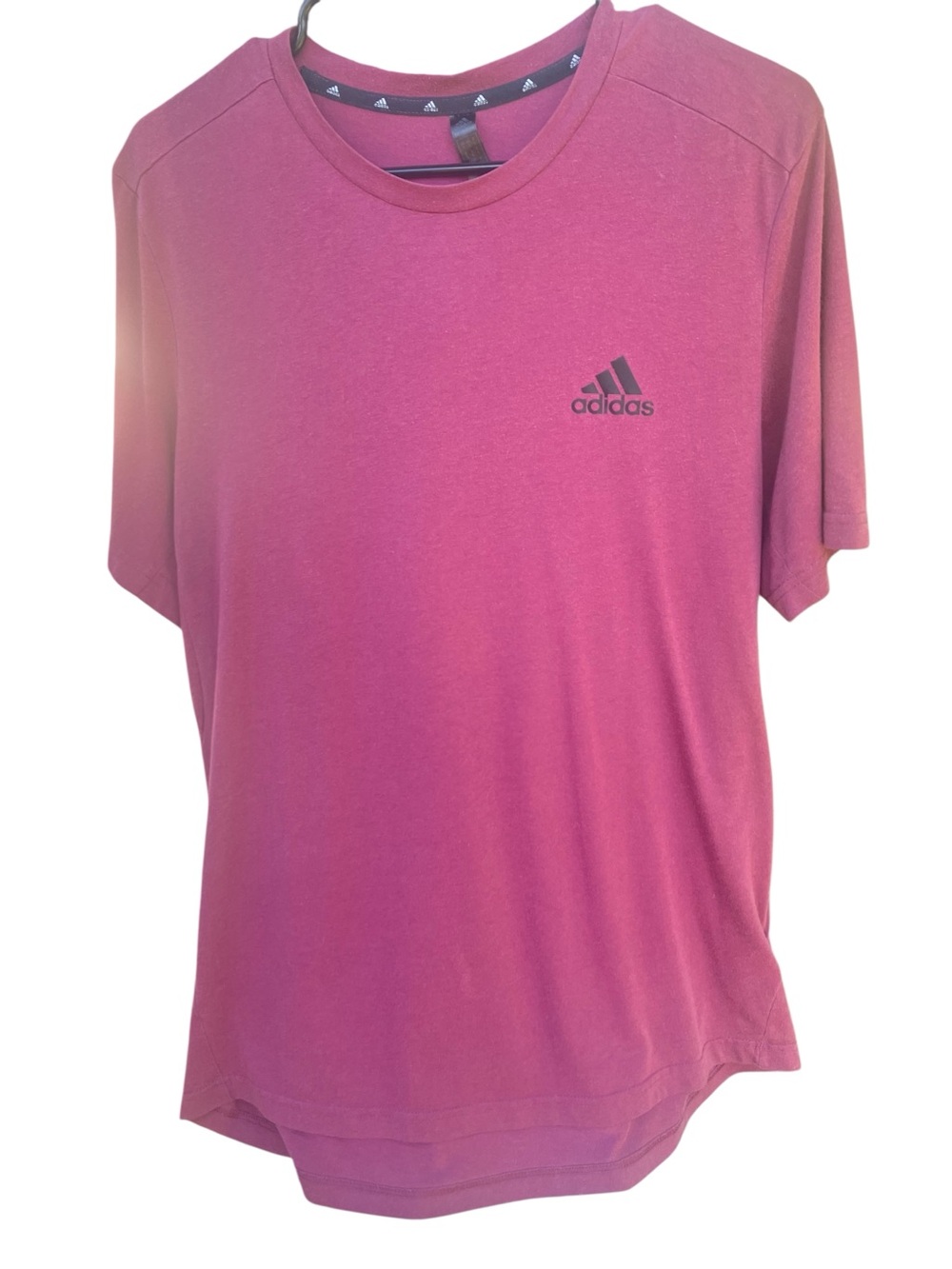 Adidas Men’s Large Magenta Climalite Performance Tee